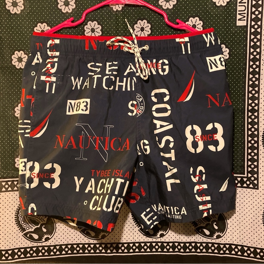 small men's Nautica swim shorts board shorts